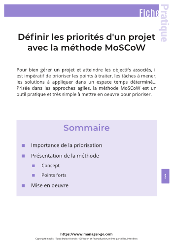 MoSCoW : prioriser les tâches d'un projet