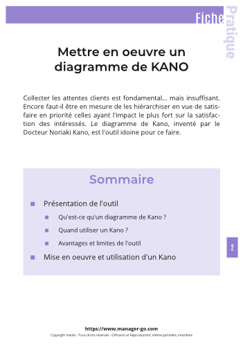 Utiliser le diagramme de KANO-3